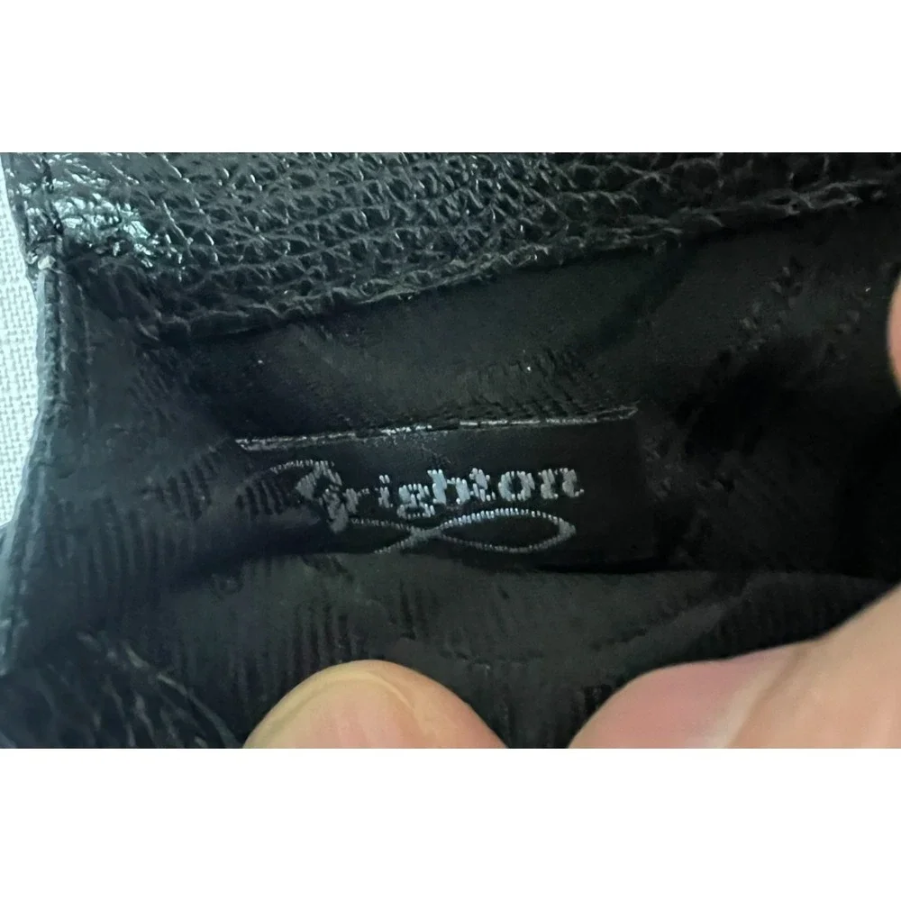 Brighton Pretty Tough Phone Case/Card Black Cross Body Snake Leather & Studs